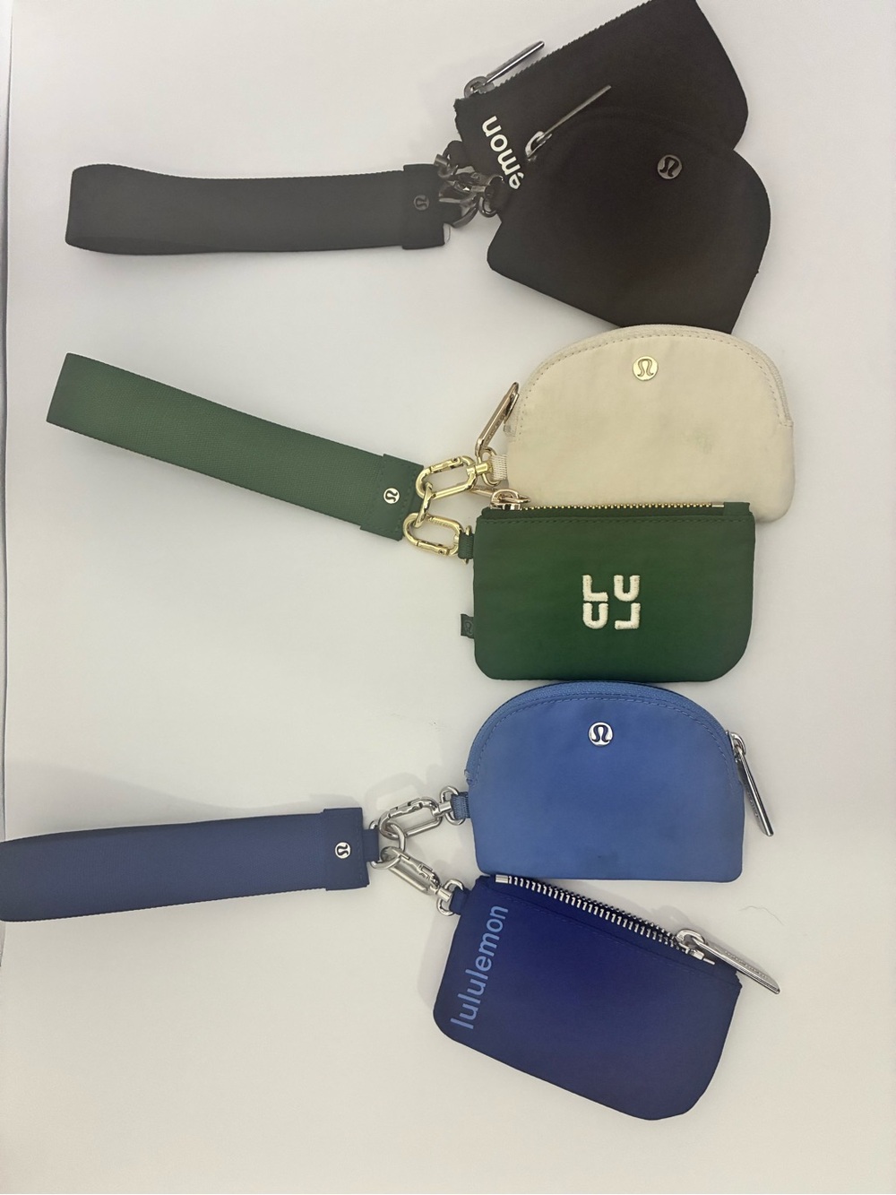 lululemon athletica Wristlet Trio in Black, Green, Cream, Blue